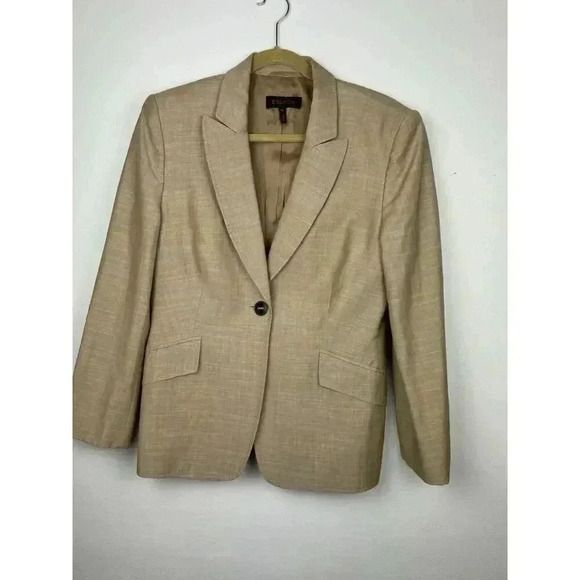 Escada Wool/Silk Camel Blazer Size 42. One Button Close. Work Wear, Luxury - Picture 1 of 6